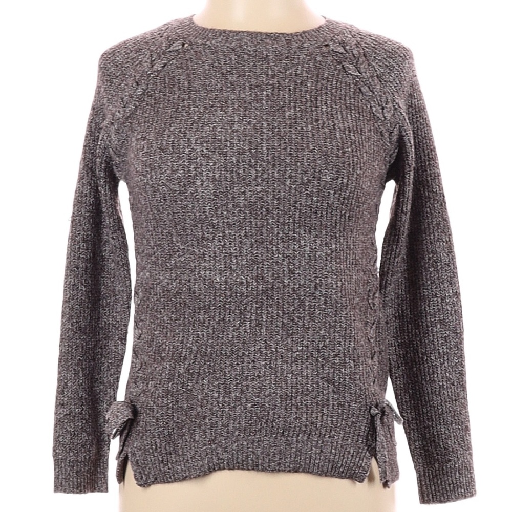 Nine 1 Eight Blue marbled pull over sweater